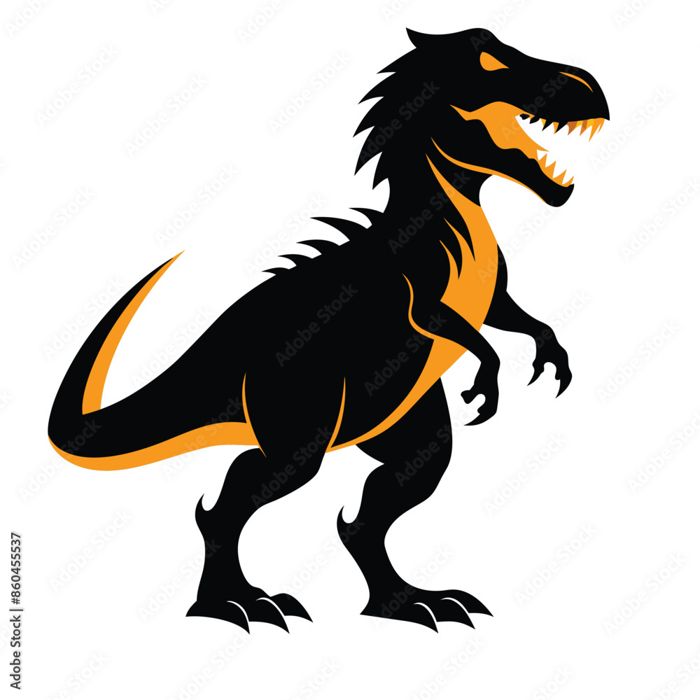dinosaur silhouette drawing illustrator file. eps dinosaur silhouette drawing illustrator file. eps