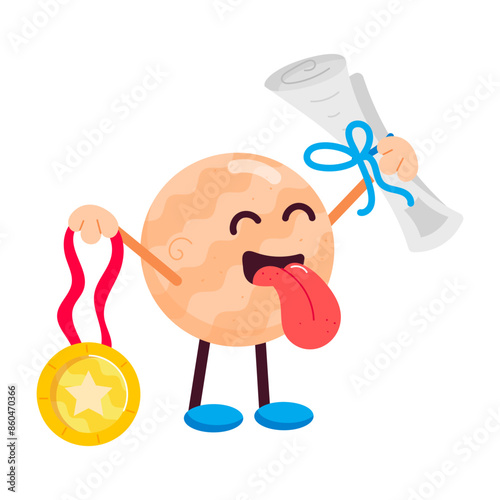 Latest flat sticker of gold medallist 

