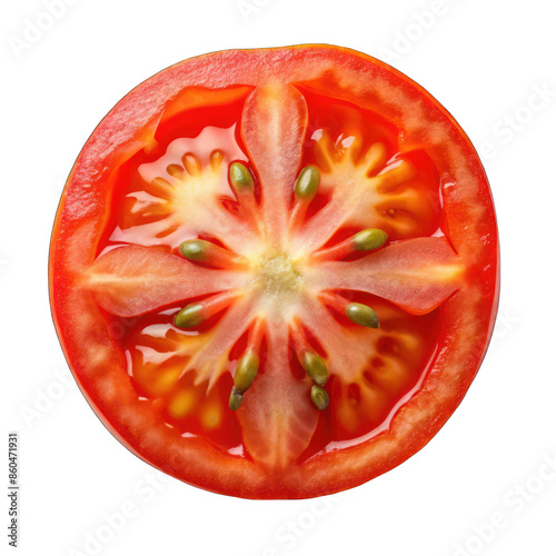 Wallpaper Mural Tomato slice Isolated on transparent background Torontodigital.ca