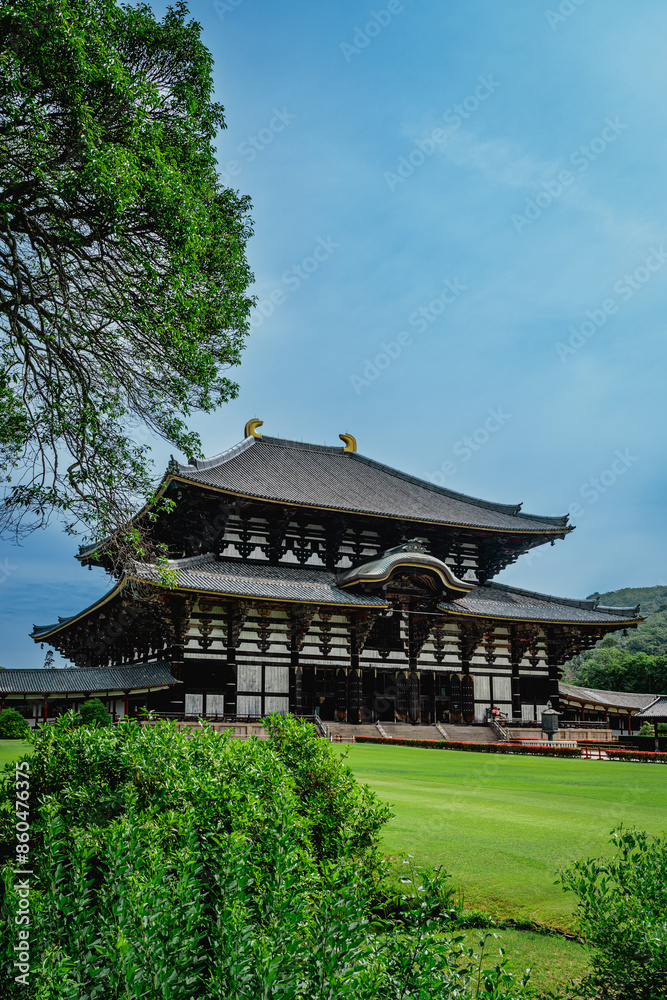 Naklejka premium 東大寺の大仏殿