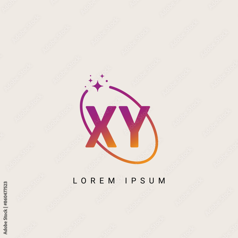 Creative minimal XY YX letter business logo initial based Monogram icon vector Creative minimal XY YX letter business logo initial based Monogram icon vector