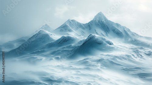 Wallpaper Mural 雪山の光景 Torontodigital.ca