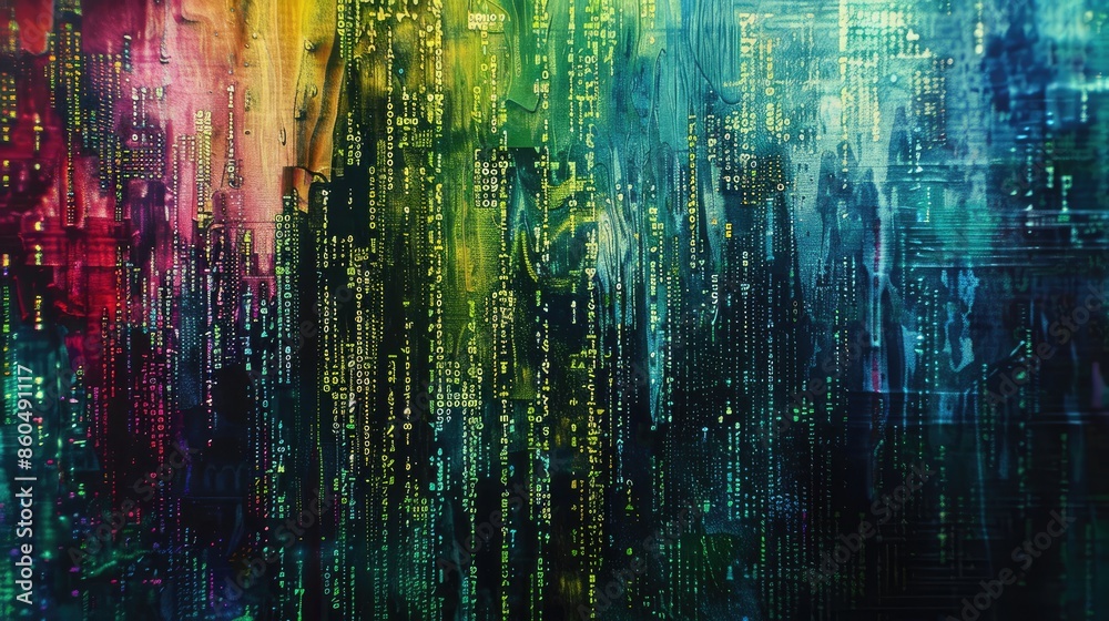 Code programming abstract background. Generative AI Code programming abstract background. Generative AI