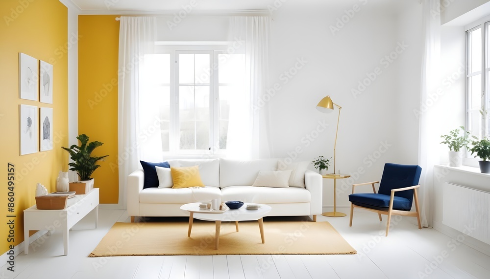 white and gold theme modern interior design