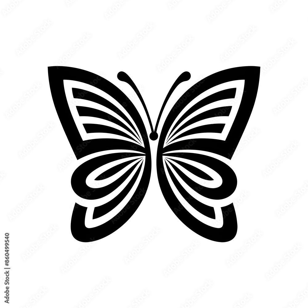 vector logo with a symmetrical butterfly design, black in color and suitable for use as a company logo vector logo with a symmetrical butterfly design, black in color and suitable for use as a company logo