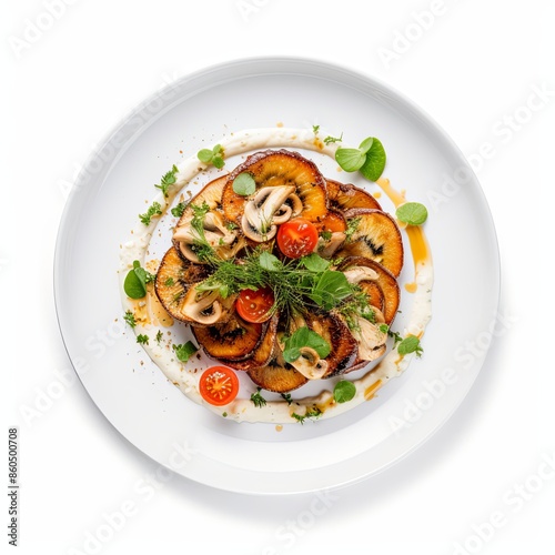 Famous food dish Isolated on a white background