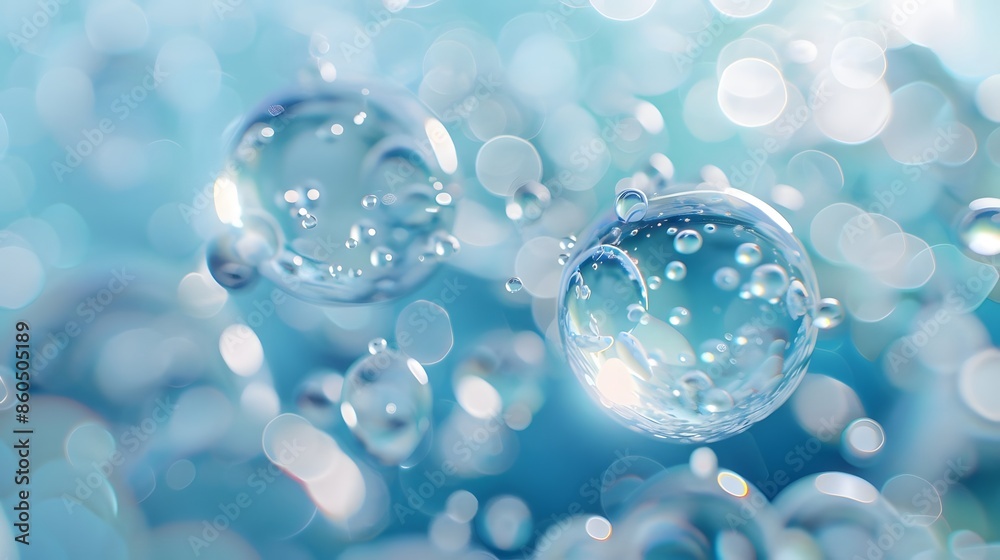 Serene water scene with scattered droplets Serene water scene with scattered droplets