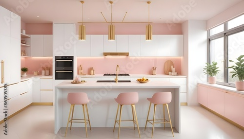 Wallpaper Mural white and gold theme modern interior design Torontodigital.ca