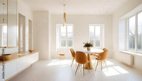 white and gold theme modern interior design