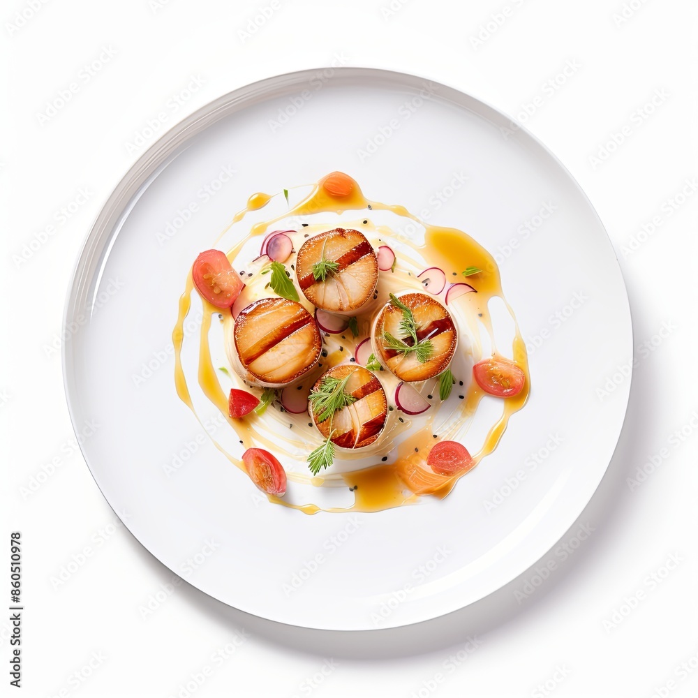 Famous food dish Isolated on a white background Famous food dish Isolated on a white background