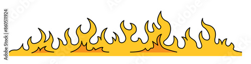 Flame, fire graphic illustration background
