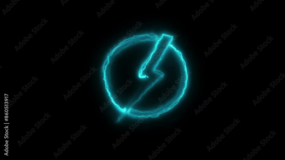 Charging icon, battery charging electronic technology neon 4k animation video. Charging icon, battery charging electronic technology neon 4k animation video.