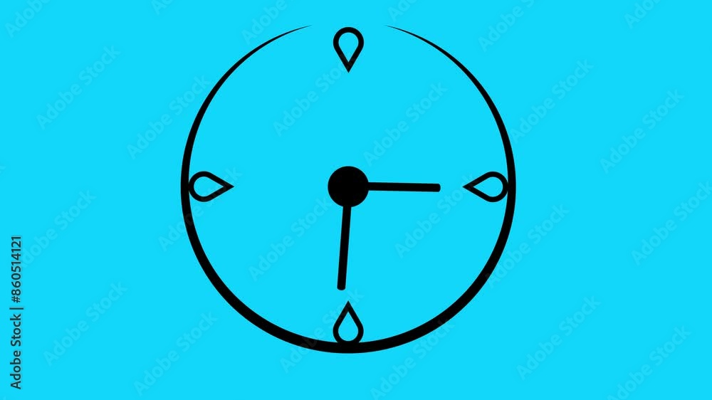 A clock icon typically features a circular face with hour and minute hands, sometimes a second hand, representing the concept of time or scheduling. Neon shine clock icon animation 





