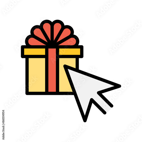 Shopping online icon