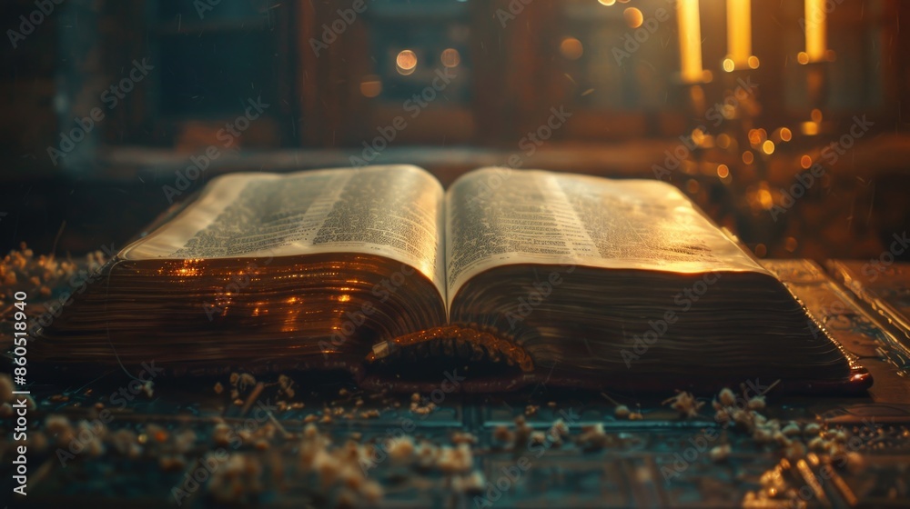 A book sitting on a wooden table, suitable for use in educational or literary settings A book sitting on a wooden table, suitable for use in educational or literary settings