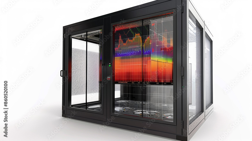 Fototapeta premium Noise, vibration, and harshness (NVH) simulation software for reducing cabin noise isolated on white background