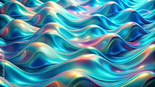 Creative Gradient Abstract Waves Background 3D Music Fluid Hologram