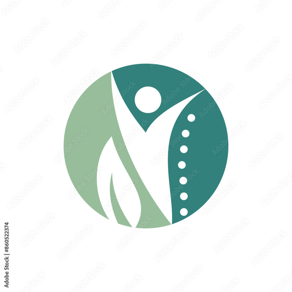 Obraz premium Chiropractic logo design element vector with creative concept