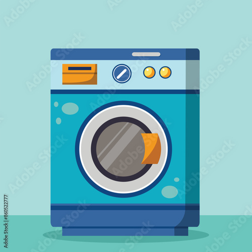 Washing machine design. Electronic laundry equipment for household use
