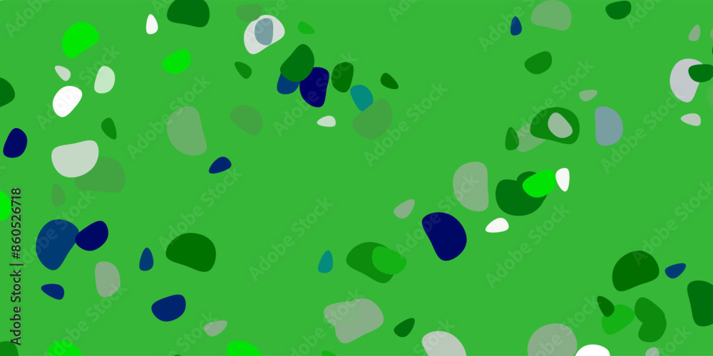 Light green vector pattern with abstract shapes. Light green vector pattern with abstract shapes.
