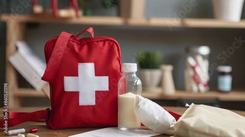 World First Aid Day, a case with a pharmacy. Day of rescuers photo