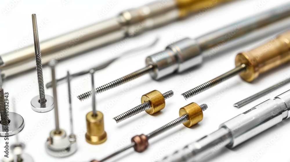 Strain gauges for measuring vehicle component deformation isolated on white background Strain gauges for measuring vehicle component deformation isolated on white background