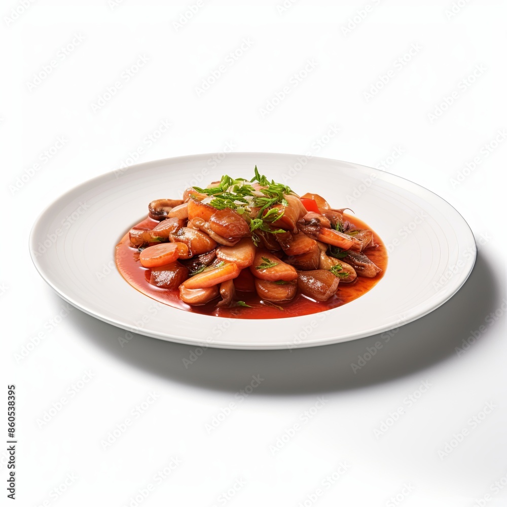 Famous food dish Isolated on a white background Famous food dish Isolated on a white background