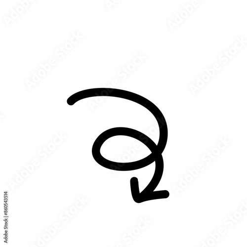 Hand drawn vector arrows doodle