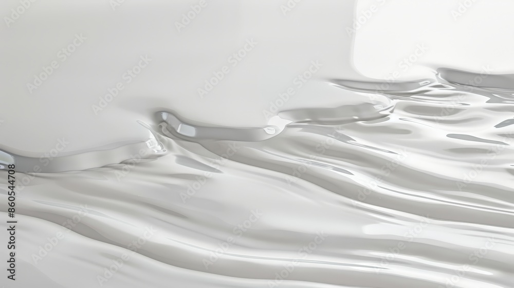 Minimalist wallpaper of a milk puddle on a white surface with delicate ripples and reflections adding tranquility Minimalist wallpaper of a milk puddle on a white surface with delicate ripples and reflections adding tranquility