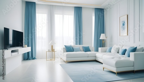 white and gold theme modern interior design