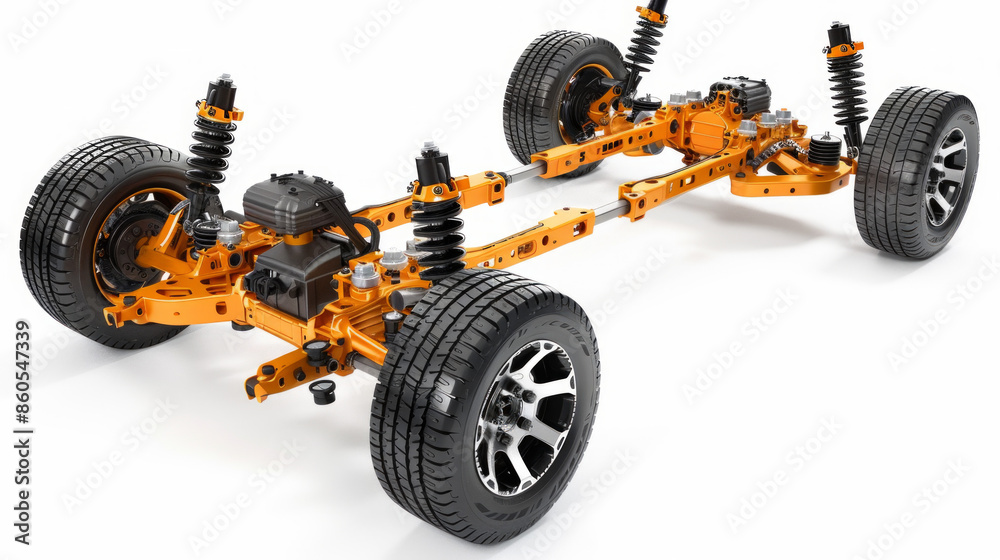 Naklejka premium Dana acquisition systems for collecting and analyzing vehicle performance dana isolated on white background