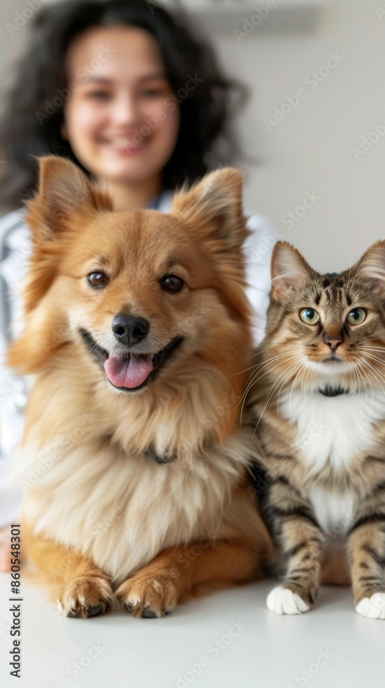 Adorable Pet Friends at the Vet Generative AI Adorable Pet Friends at the Vet Generative AI