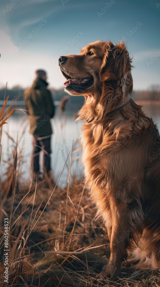 Happy Dog on a Lake Excursion Generative AI Happy Dog on a Lake Excursion Generative AI