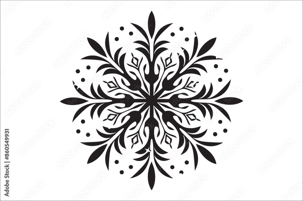 snowflake silhouettes collection isolated on white background. Flat snowflake icons. snowflake silhouettes collection isolated on white background. Flat snowflake icons.