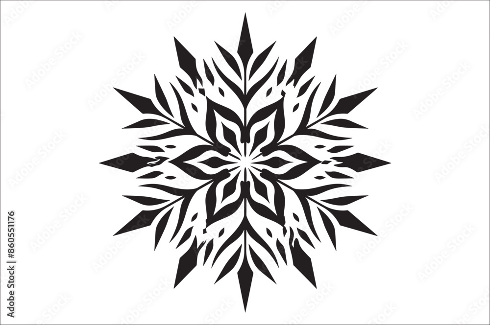 snowflake silhouettes collection isolated on white background. Flat snowflake icons, Nice element for Christmas banner. snowflake silhouettes collection isolated on white background. Flat snowflake icons, Nice element for Christmas banner.