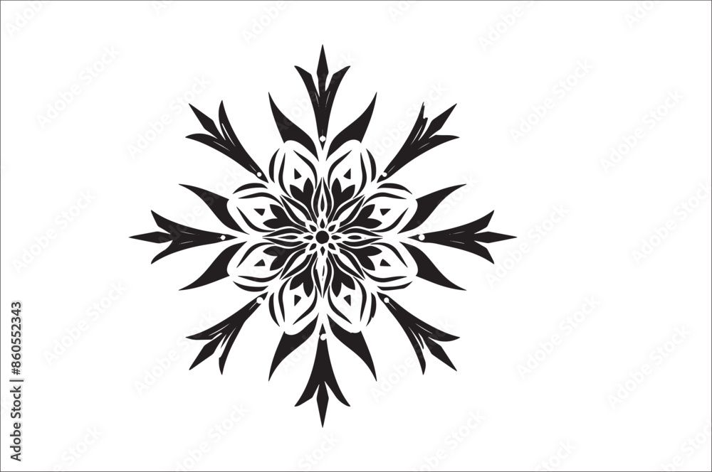 snowflake silhouettes collection isolated on white background. Flat snowflake icons, Nice element for Christmas banner. snowflake silhouettes collection isolated on white background. Flat snowflake icons, Nice element for Christmas banner.