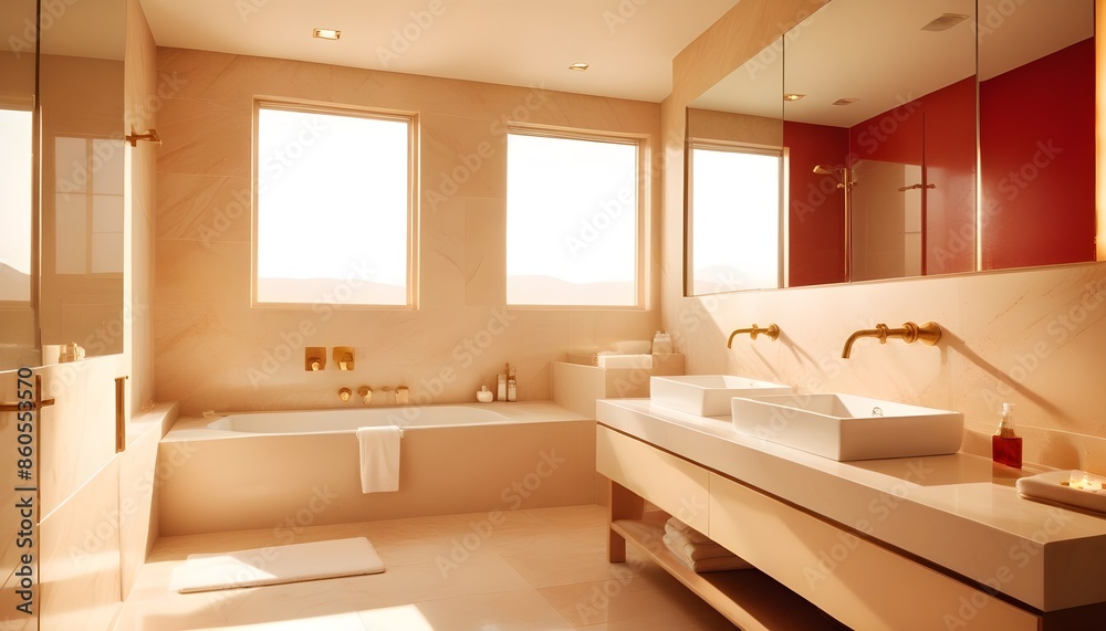 white and gold theme modern interior design