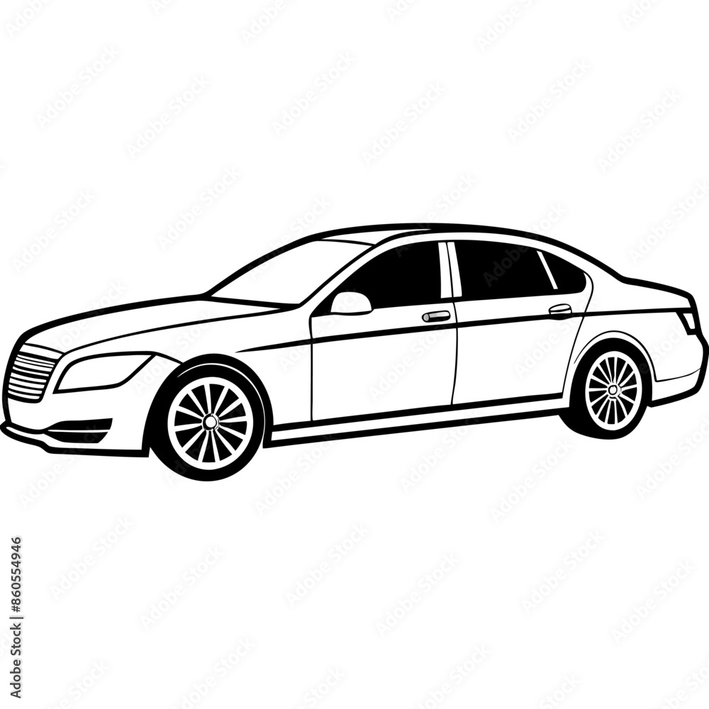 Obraz premium Modified car coloring pages