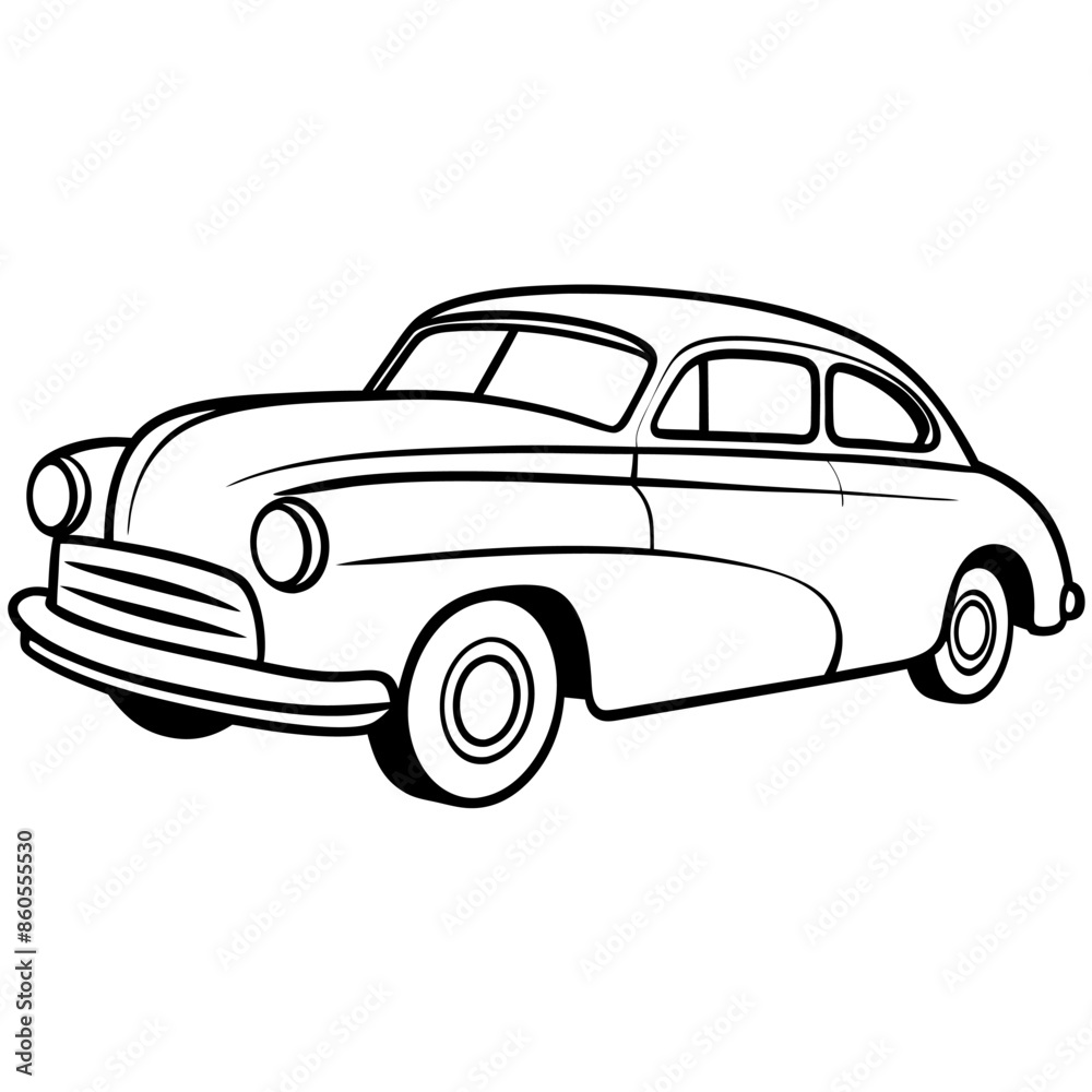 Obraz premium Modified car coloring pages