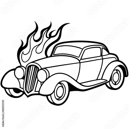 Modified car coloring pages