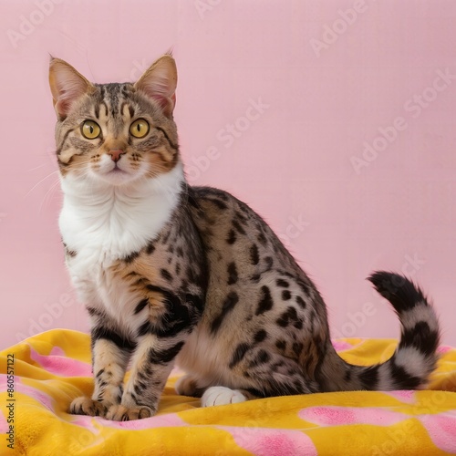 cat, simple background, AI Art
