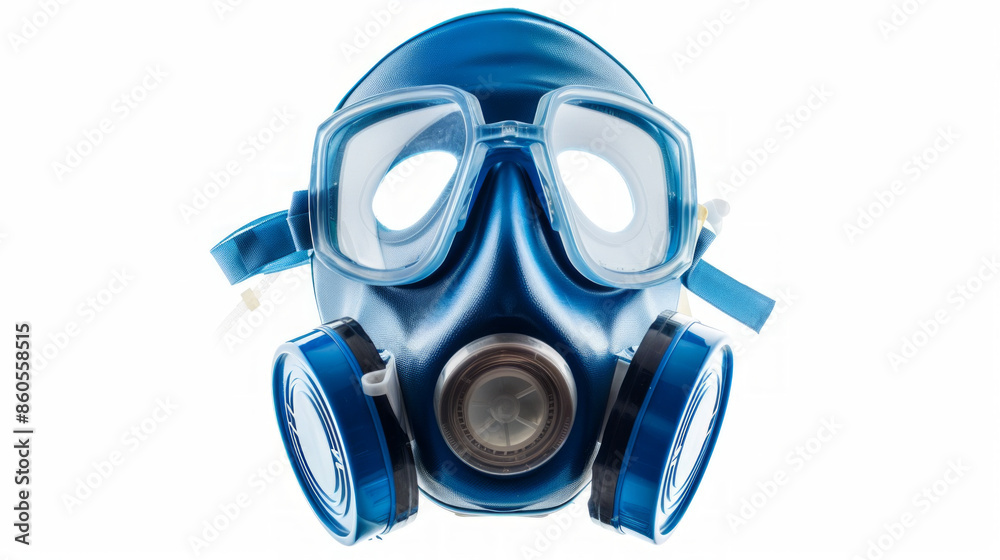 Respirator mask for protection against fumes and dust isolated on white background Respirator mask for protection against fumes and dust isolated on white background