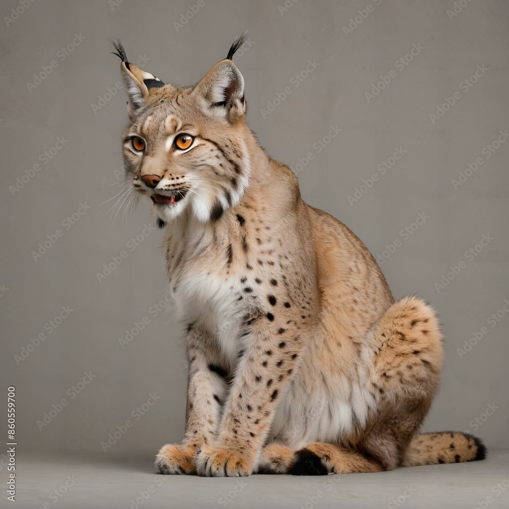 Obraz premium cat, simple background, AI Art 