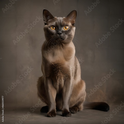 cat, simple background, AI Art
