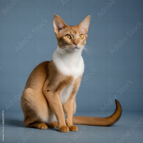 cat, simple background, AI Art
