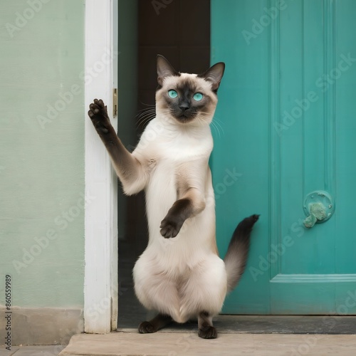 cat, simple background, AI Art
