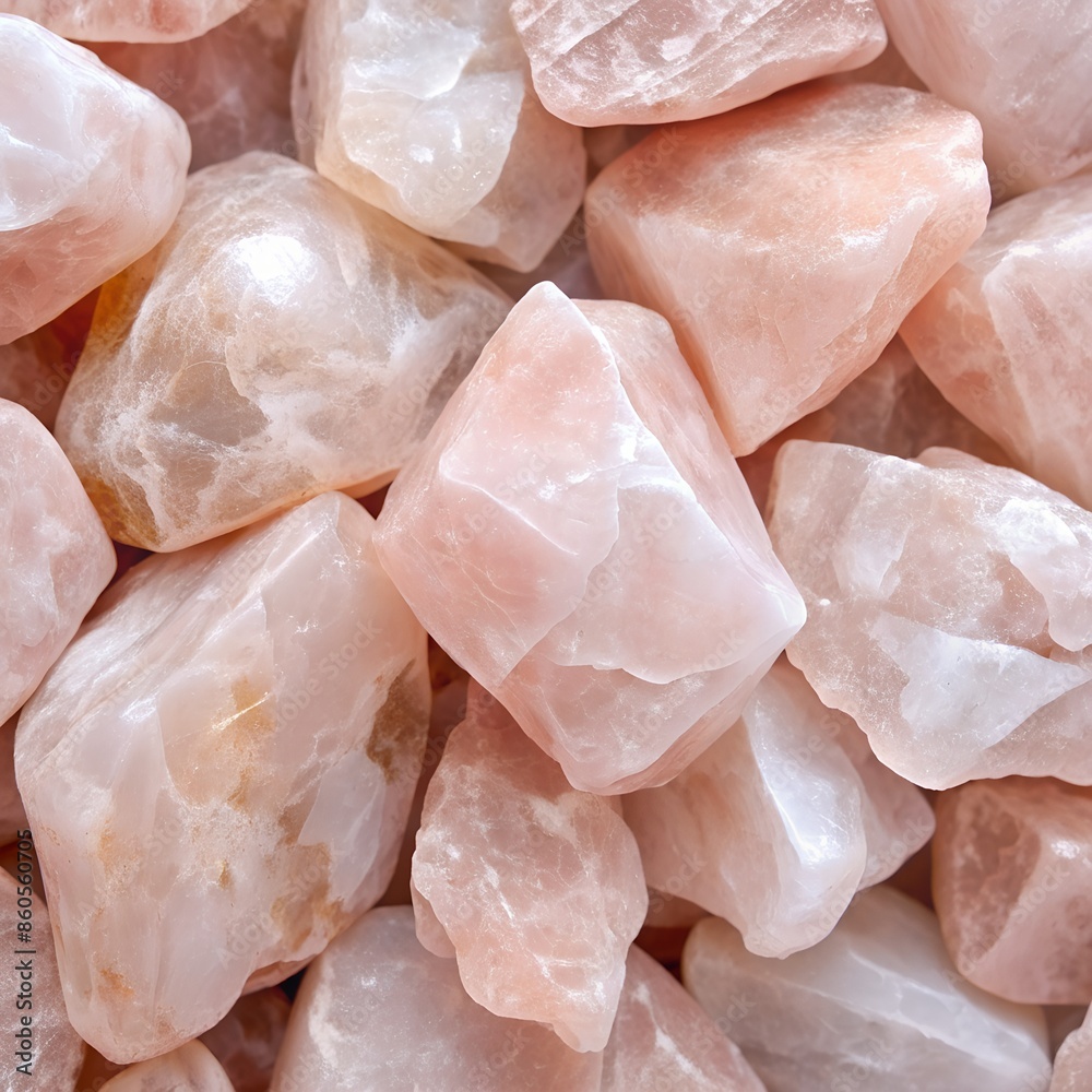 Pink Rose Quartz Crystal Tumbled Stones Close Up. Generative AI
Pink Rose Quartz Crystal Tumbled Stones Close Up. Generative AI