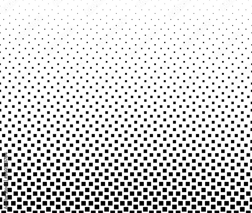 Geometric pattern of black figures on a white background.Seamless in one direction.Option with long fade out.The scale transformation method. Geometric pattern of black figures on a white background.Seamless in one direction.Option with long fade out.The scale transformation method.