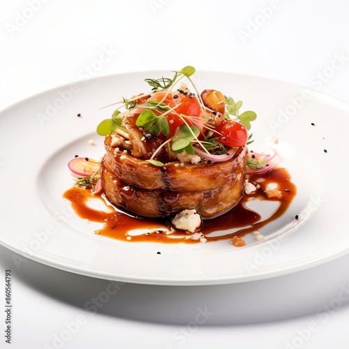 Famous food dish Isolated on a white background