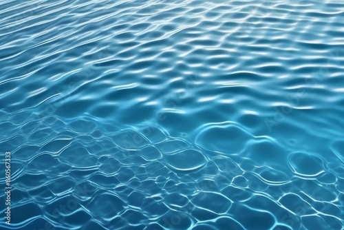 Obraz na płótnie Abstract background of blue soda with ripples. Shining blue water ripple background w salonie